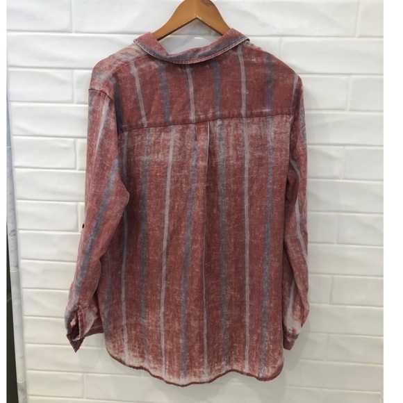 PAPER Crane Burnout Plaid shirt - Picture 4 of 8